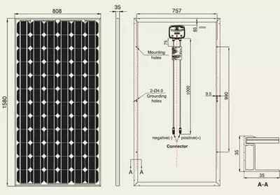 EnergyPal Makisuncome Japan Solar Panels SK5612M SK5612M-195