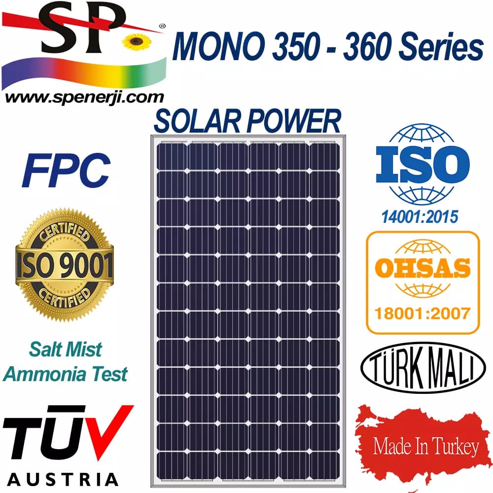 EnergyPal SP Enerji Solar Panels SP 380-395M72 SP-385M72