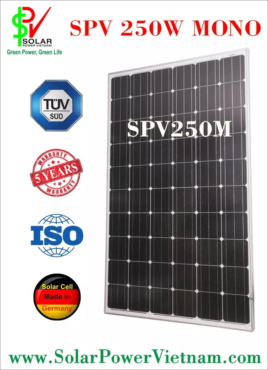 EnergyPal Solar Power Vietnam Solar Panels SPV250M SPV250M