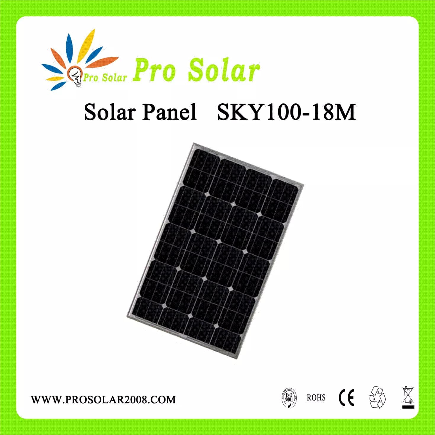 EnergyPal Pro Solar Solar Panels SYK100-18M SYK100-18M