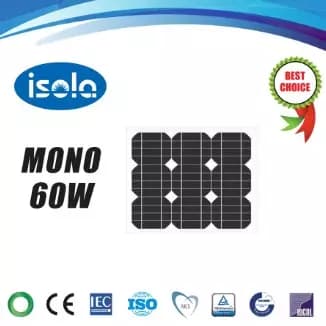 EnergyPal Isola New Energy Solar Panels YH60W-18-M YH60W-18-M