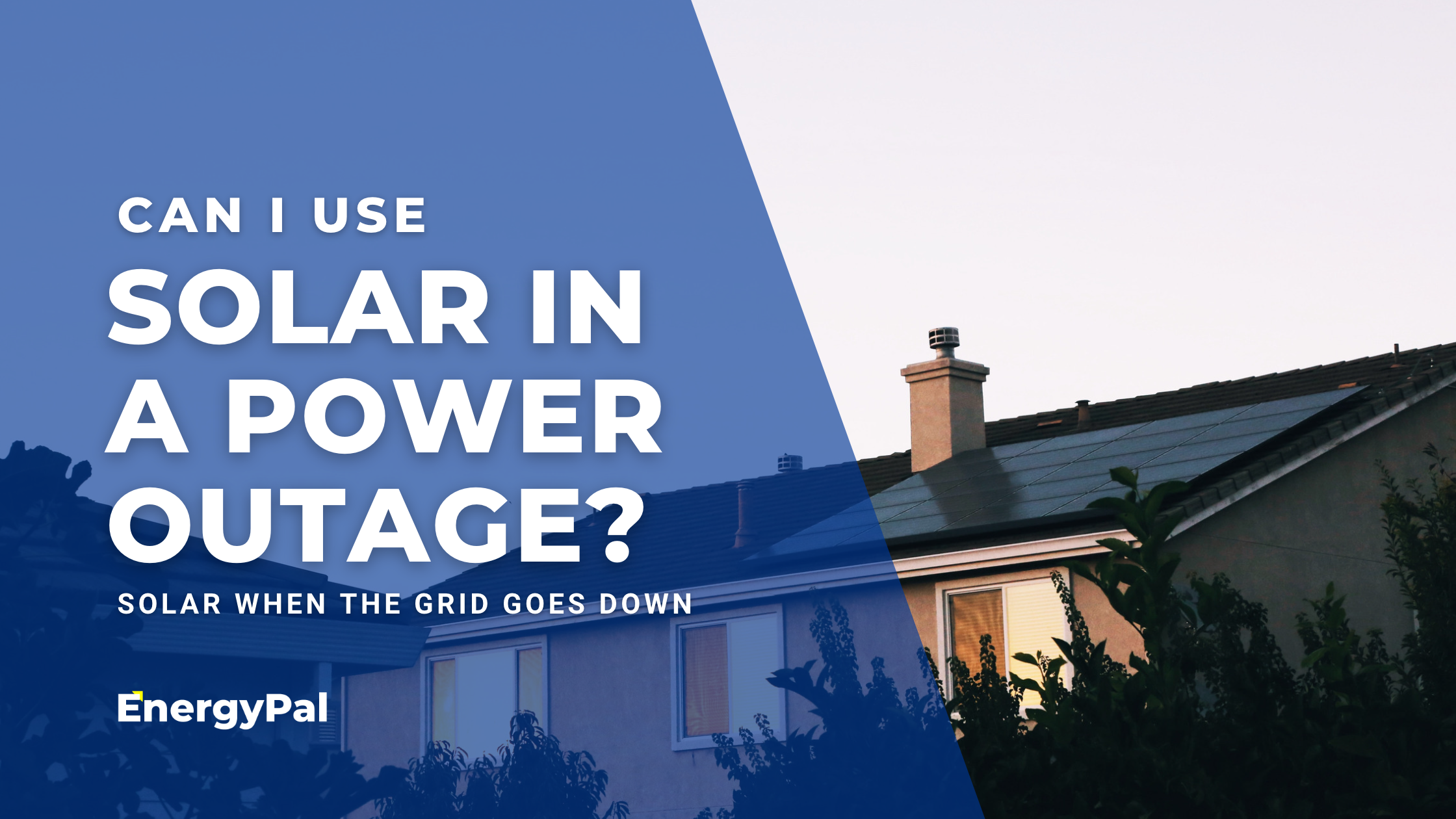 Can I use solar energy during a power outage?