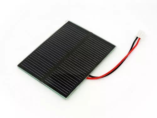 5v solar panel with 100mm leads