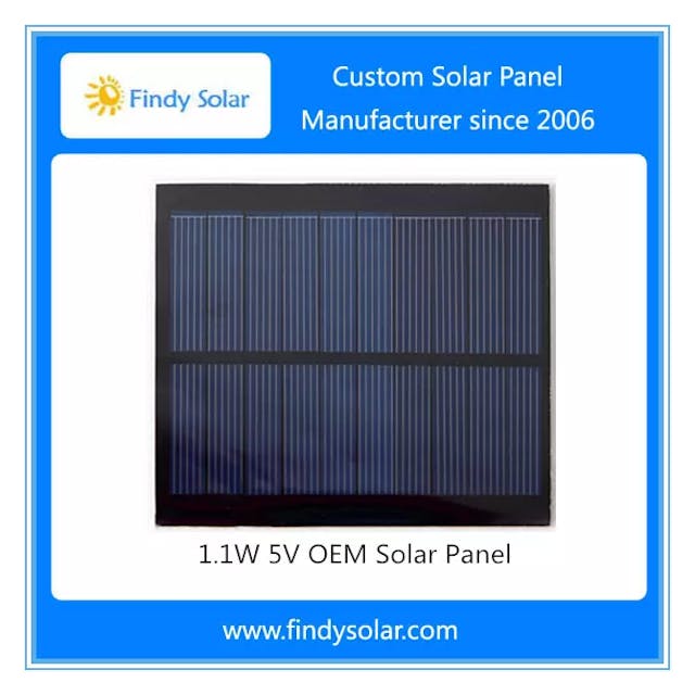 EnergyPal Findy Solar  Solar Panels 1.1W 5 Volt OEM Solar Panel FYD-006