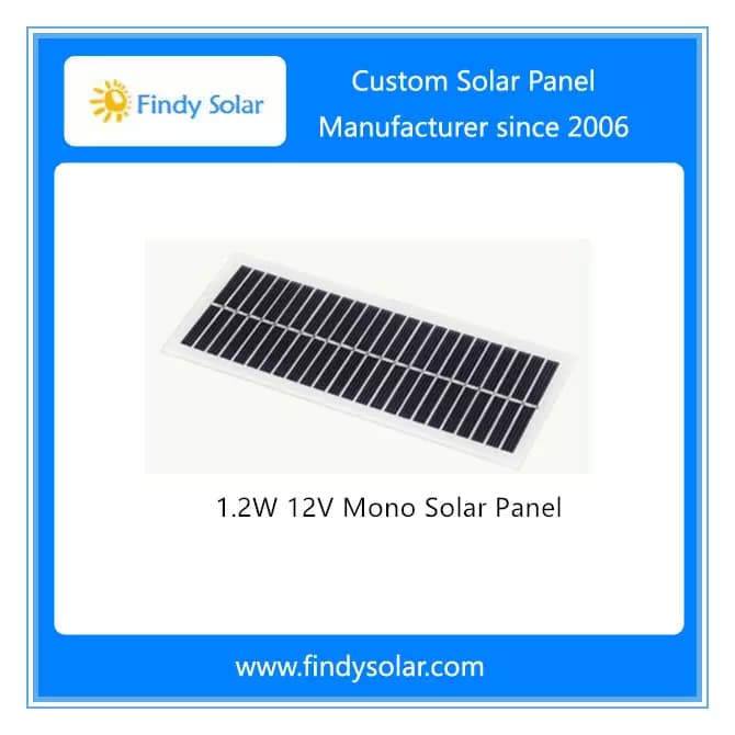 EnergyPal Findy Solar Solar Panels 1.2W 12V Mono Solar Panel FYD-M1.2W12V