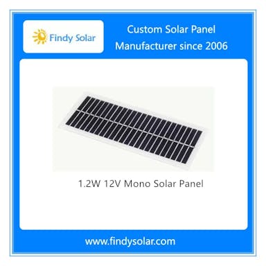 EnergyPal Findy Solar  Solar Panels 1.2W 12V Mono Solar Panel FYD-M1.2W12V