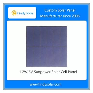 EnergyPal Findy Solar  Solar Panels 1.2W 6V Sunpower Solar Cell Panel FYD-011