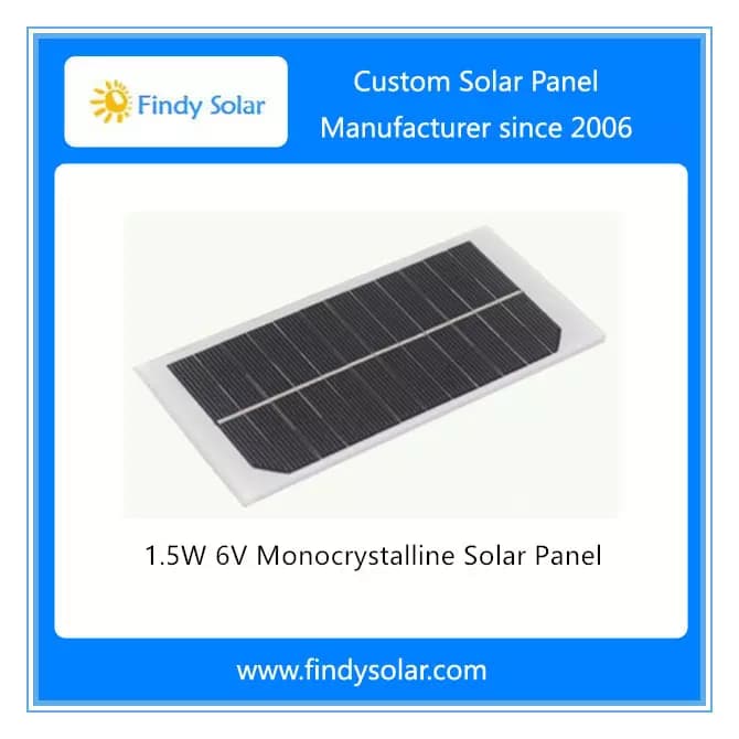 EnergyPal Findy Solar Solar Panels 1.5W 6V Monocrystalline Solar Panel FYD-M1.5W6V