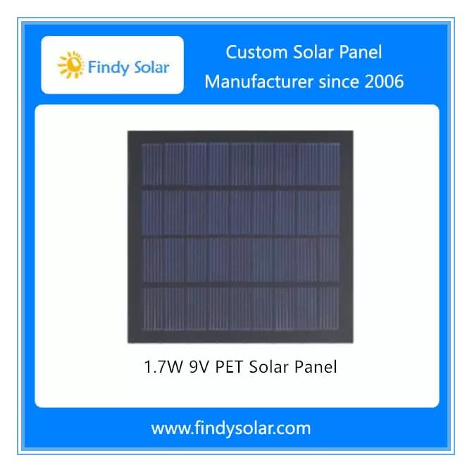 EnergyPal Findy Solar Solar Panels 1.7W 9V PET Solar Panel FYD-M1.7W9V