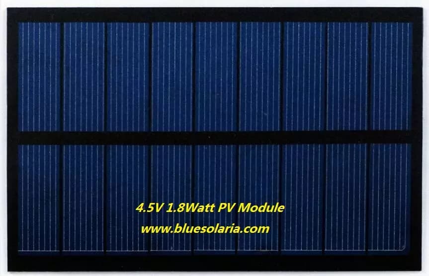 EnergyPal Blue Solaria Solar Panels 1.8Watt PV Module 4.5V 1.8Watt PV Module 4.5V