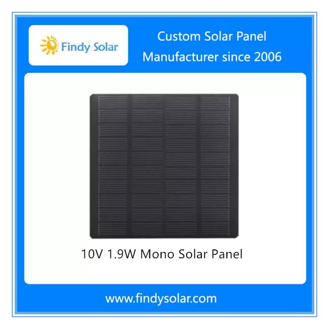 EnergyPal Findy Solar Solar Panels 1.9W 10V PET Solar Panel FYD-M1.9W10V