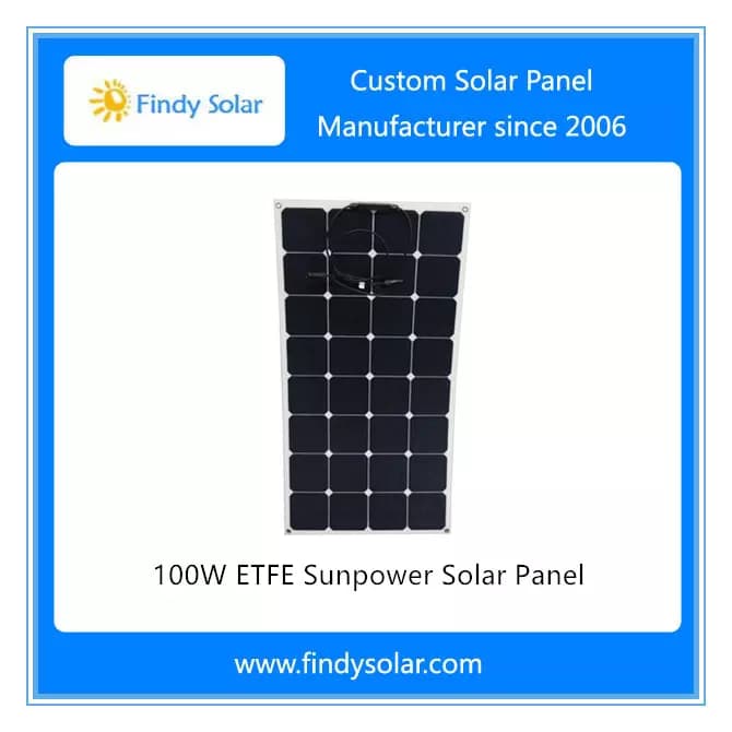 EnergyPal Findy Solar Solar Panels 100W ETFE Solar Panel FYD-048