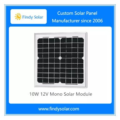 EnergyPal Findy Solar  Solar Panels 10W 12V Mono Solar Panel FYD-M10W12V