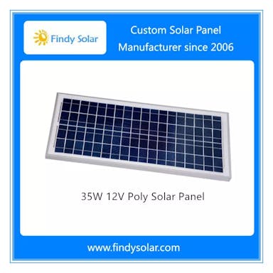EnergyPal Findy Solar  Solar Panels 12V Solar Panel, Poly, 35W FYD-P35W12V