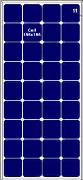 EnergyPal Red Sun Energy Solar Panels 155-170W Solar Photovoltaic Panel M618-155w