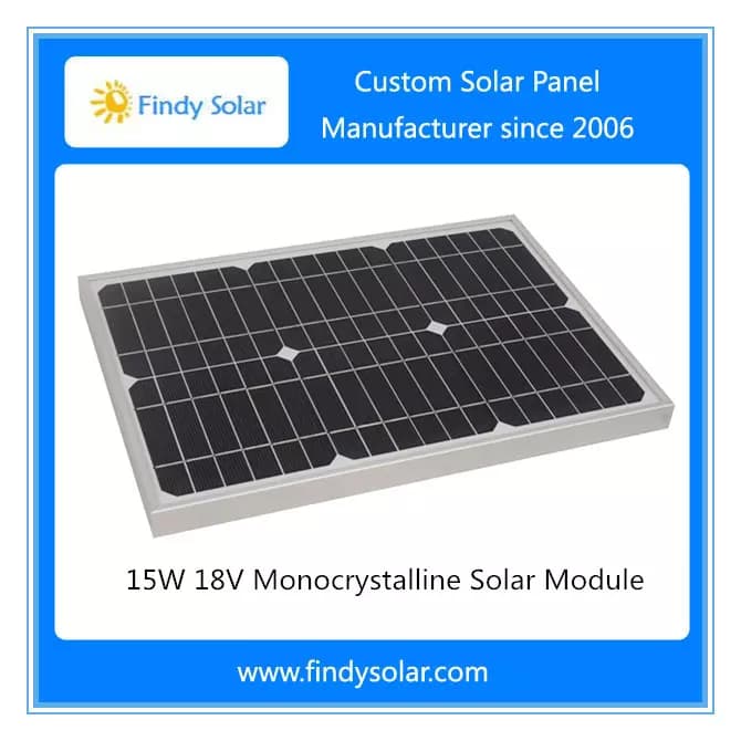 EnergyPal Findy Solar Solar Panels 15W 18V Monocrystalline Solar Module FYD-026