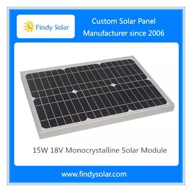 EnergyPal Findy Solar  Solar Panels 15W 18V Monocrystalline Solar Module FYD-026