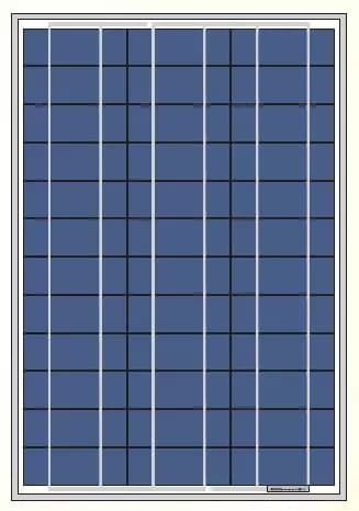 EnergyPal Blue Solaria Solar Panels 18V 52W off-grid solar panel 18V 52W off-grid solar panel