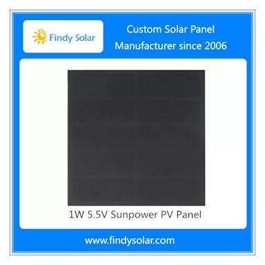 EnergyPal Findy Solar  Solar Panels 1W 5.5V Sunpower PV Panel FYD-012