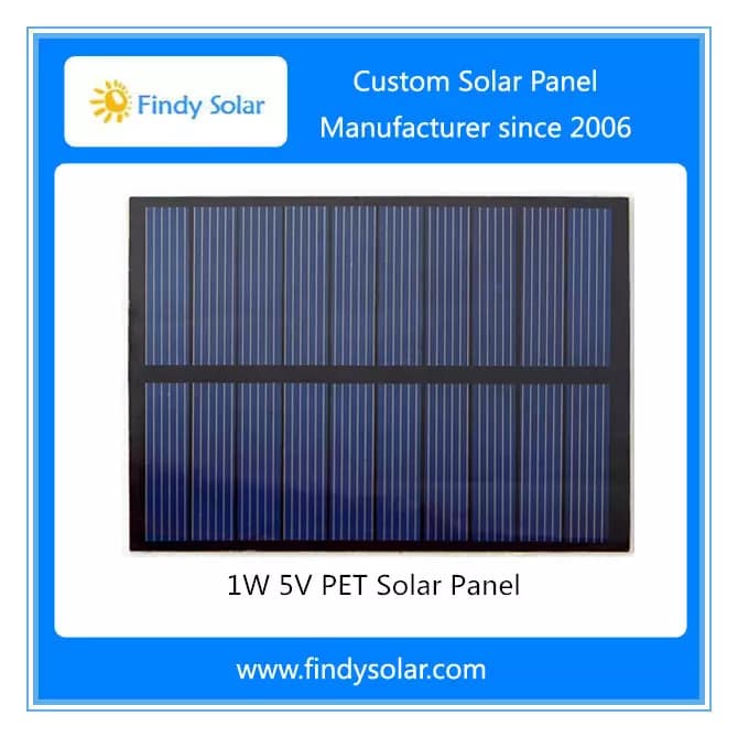 EnergyPal Findy Solar Solar Panels 1W 5V PET Solar Panel FYD-005