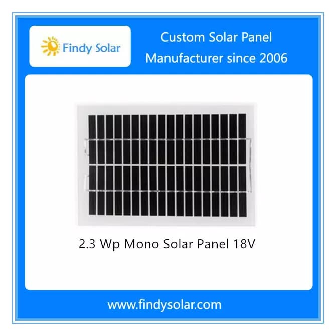 EnergyPal Findy Solar Solar Panels 2.3 Watt Solar Panel 18V Monocrystalline FYD-M2.3W18V