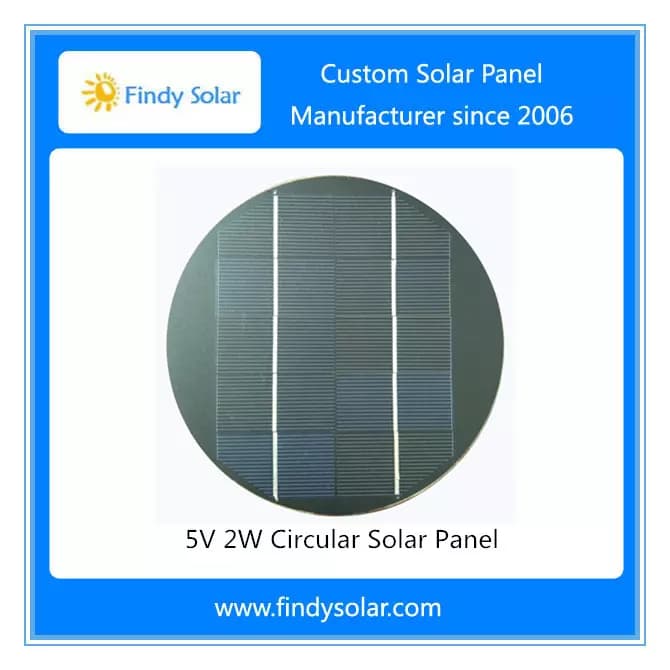 EnergyPal Findy Solar Solar Panels 2 Wp Circular Solar Panel 5V FYD-030