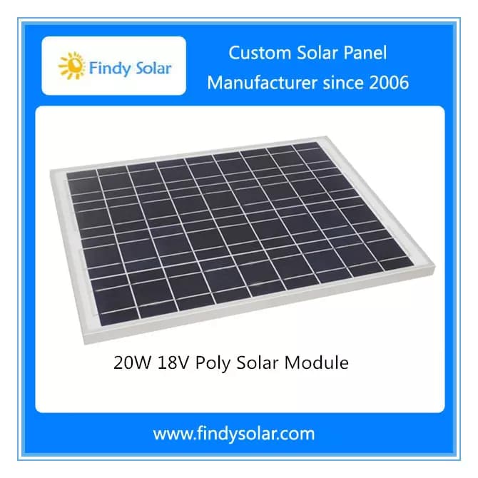 EnergyPal Findy Solar Solar Panels 20W 18V Poly Solar Module FYD-028