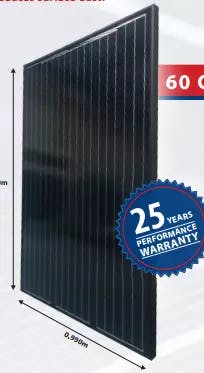 EnergyPal Hitech Solar Solar Panels 250w Black 60 cell 250M-60