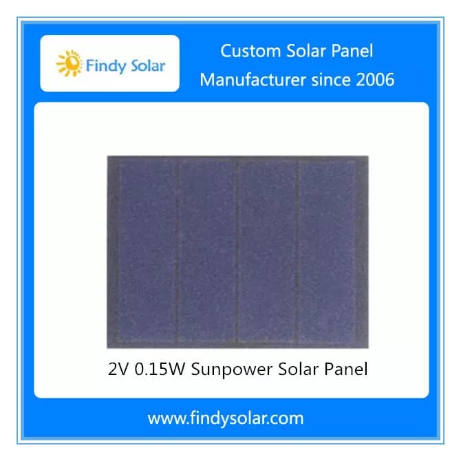 EnergyPal Findy Solar Solar Panels 2V 0.15W 75mA Sunpower Solar Panel FYD-010