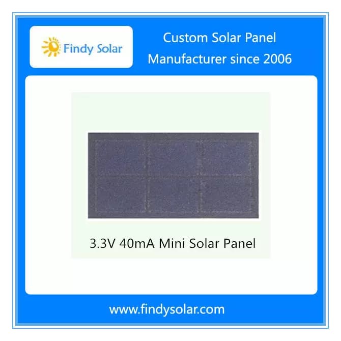 EnergyPal Findy Solar Solar Panels 3.3V 40mA Mini Solar Panel, Sunpower solar cell FYD-009