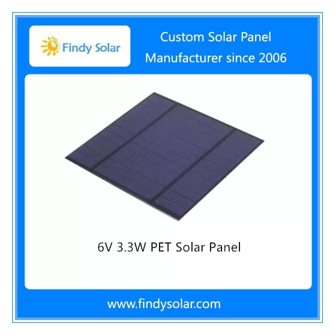 EnergyPal Findy Solar Solar Panels 3.3W 6V PET Solar Panel FYD-M3.3W6V