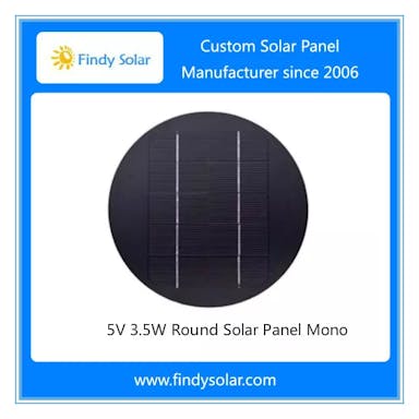 EnergyPal Findy Solar  Solar Panels 3.5W 5V Round Solar Panel Mono FYD-M3.5W5V