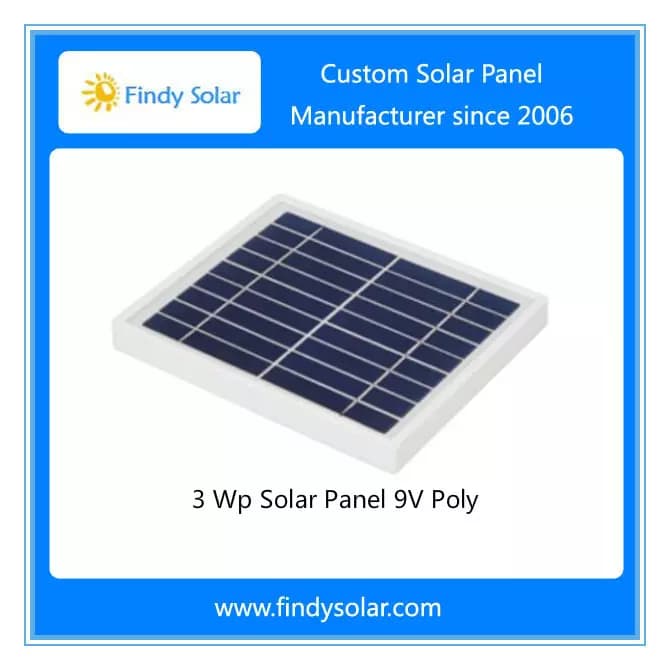 EnergyPal Findy Solar Solar Panels 3 Watt Solar Panel 9V Poly FYD-P3W9V