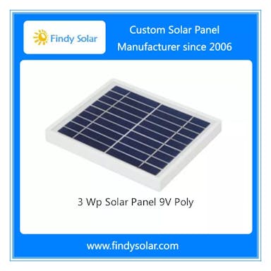 EnergyPal Findy Solar  Solar Panels 3 Watt Solar Panel 9V Poly FYD-P3W9V