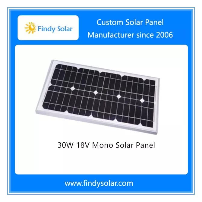 EnergyPal Findy Solar Solar Panels 30W 12V Mono Solar Panel FYD-M30W12V