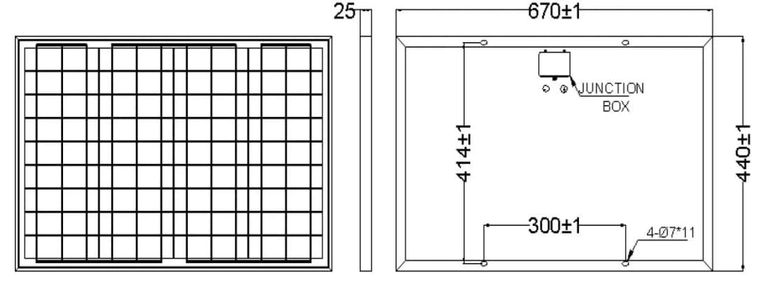 EnergyPal Blue Solaria Solar Panels 36W 18V 2A solar panel datasheet of 36W 18V 2A solar panel