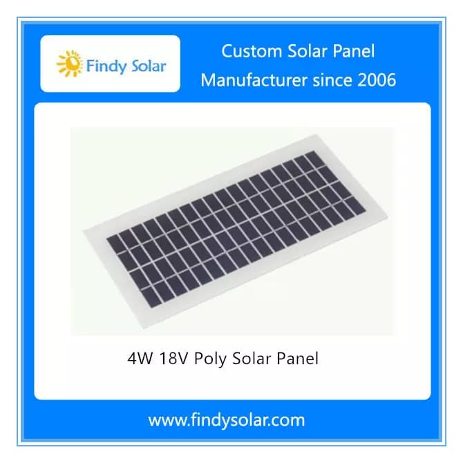 EnergyPal Findy Solar Solar Panels 4W 18V Poly Solar Panel FYD-P4W18V