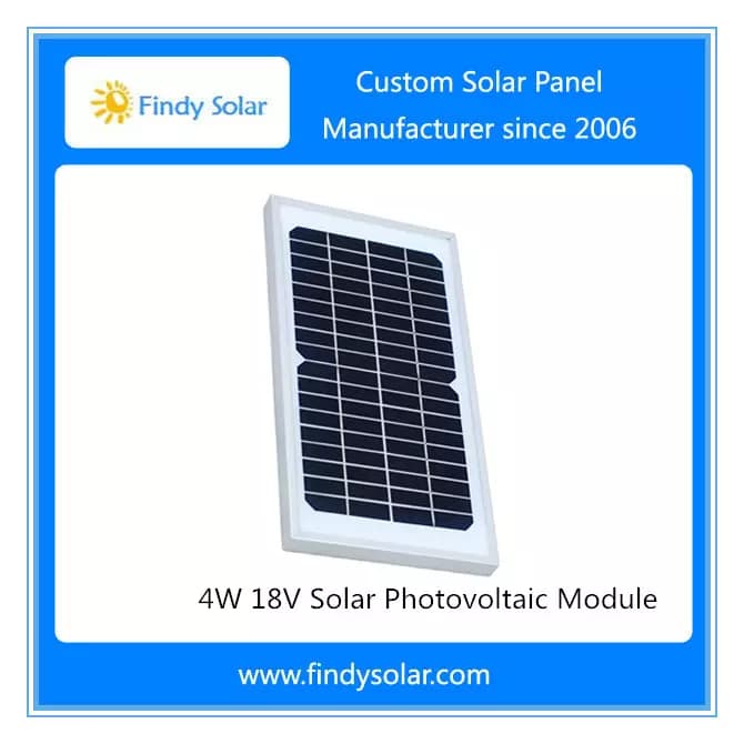 EnergyPal Findy Solar Solar Panels 4W 18V Solar Photovoltaic Module FYD-033