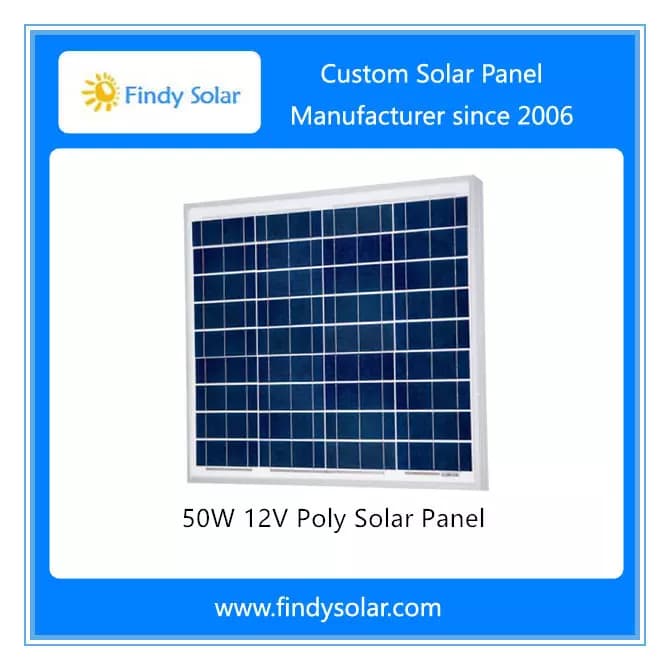 EnergyPal Findy Solar Solar Panels 50W Poly Solar Panel China FYD-P50W18V