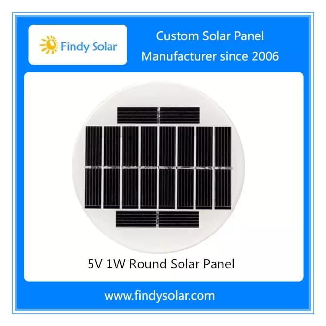 EnergyPal Findy Solar Solar Panels 5V 1W Round Solar Panel FYD-013