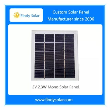 EnergyPal Findy Solar  Solar Panels 5V 2.3W Solar Panel, Monocrystalline FYD-125135M