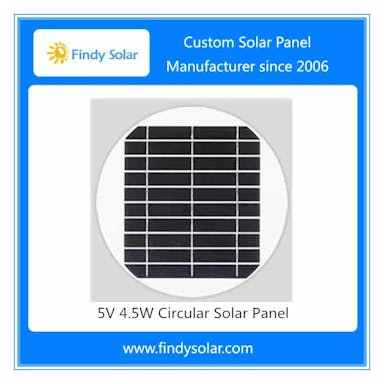 EnergyPal Findy Solar  Solar Panels 5V 4.5W Circular Solar Panel FYD-014