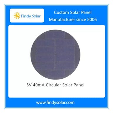 EnergyPal Findy Solar  Solar Panels 5V 40mA Circular Solar Panel FYD-S0.2W5V