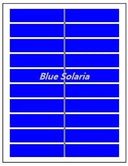 EnergyPal Blue Solaria  Solar Panels 5V Solar Panel 1.5W PET Solar Panel A-5V1.5W