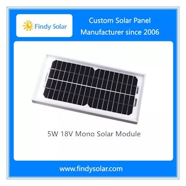 EnergyPal Findy Solar  Solar Panels 5W 12V Mono Solar Panel FYD-M5W12V