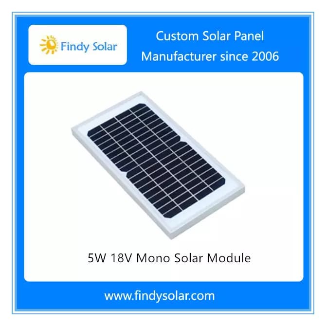 EnergyPal Findy Solar Solar Panels 5W 18V Mono Solar Module FYD-M5W18V