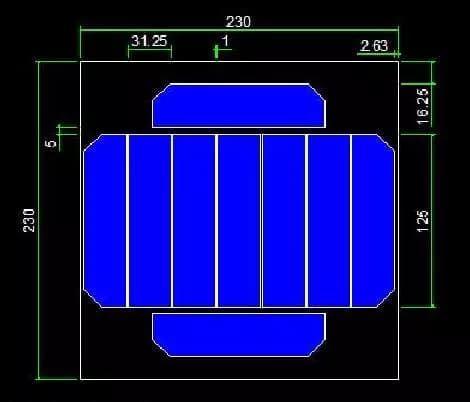 EnergyPal Blue Solaria Solar Panels 6.5W 5V square sunpower solar module 6.5W 5V square sunpower solar module