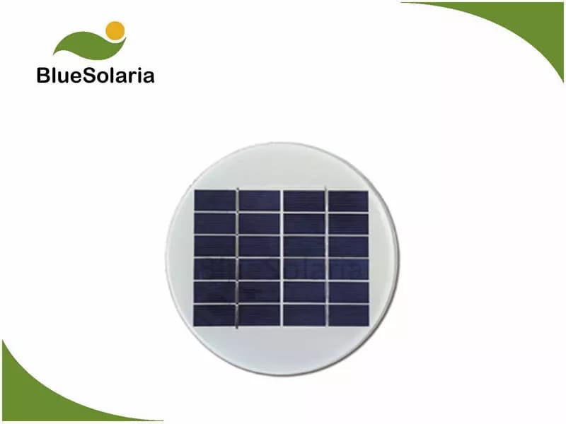 EnergyPal Blue Solaria Solar Panels 6V 1.4W Round Solar Panel for solar LED lighting BSP-011