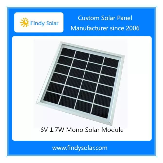 EnergyPal Findy Solar Solar Panels 6V 1.7W Solar Module with Frame FYD-029