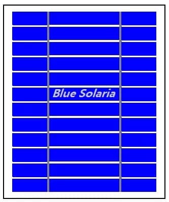 EnergyPal Blue Solaria Solar Panels 6Volt 6.6W Solar Panel 6 Volt Solar Panel, 6W Solar Panel, Custom Solar Panel